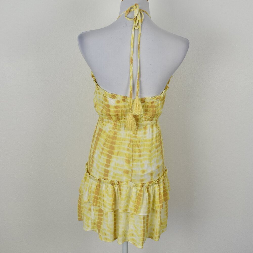 Majorelle Baker Halter Dress Tie Dye Yellow - XS - Picture 8 of 10